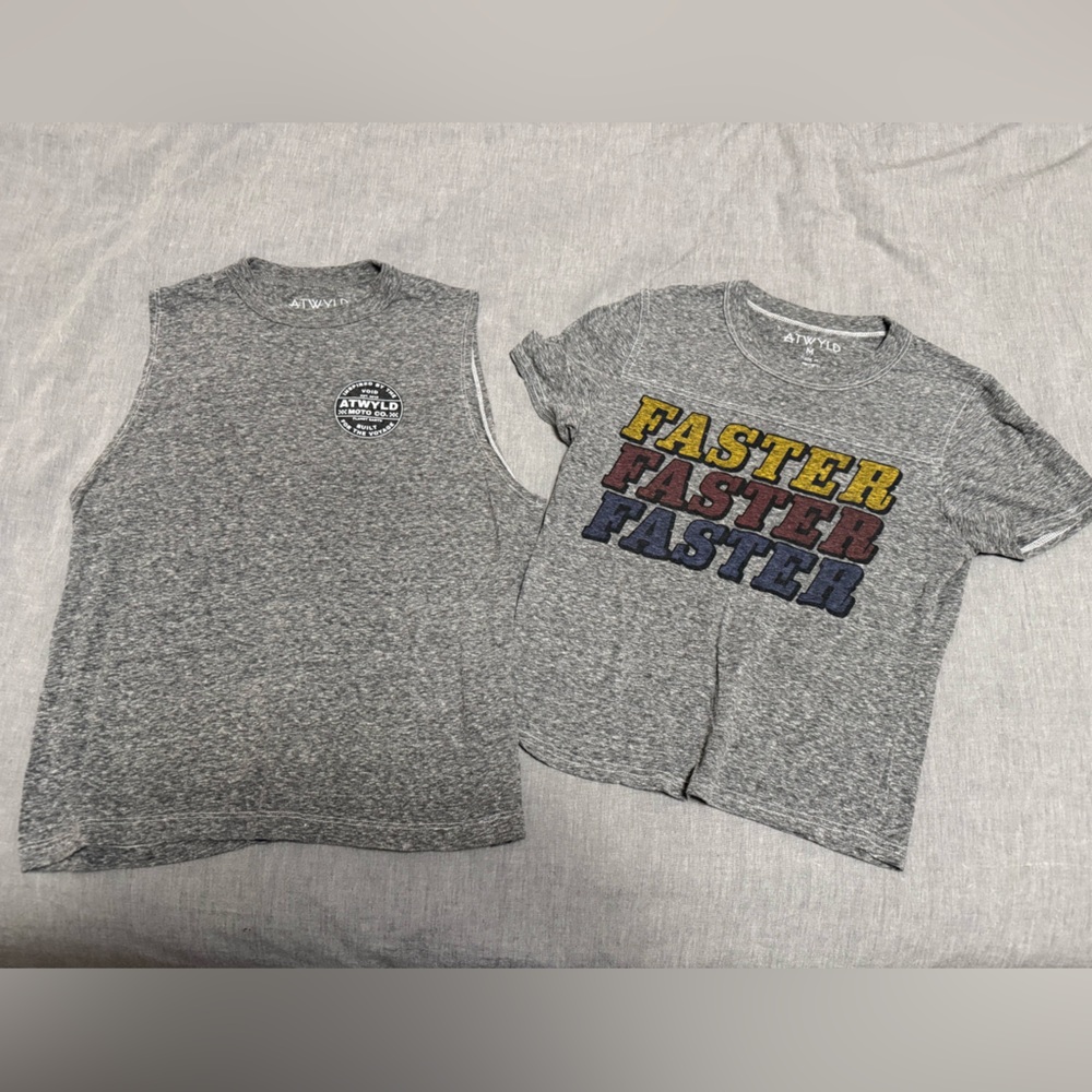 Atwyld crop and muscle tee set small